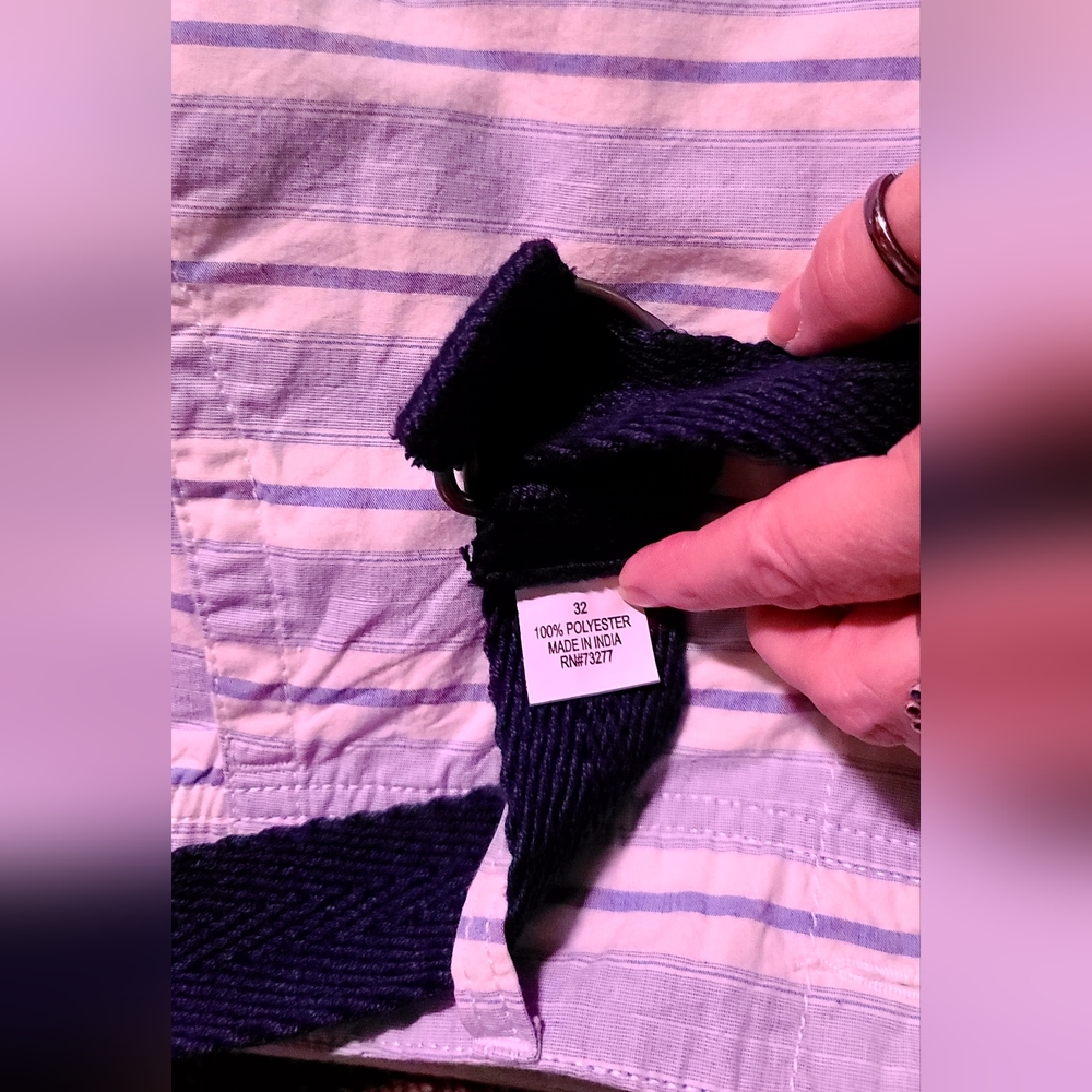 Urban Pipeline cotton men's walking shorts sz32 blue/white pin stripe - Picture 4 of 8